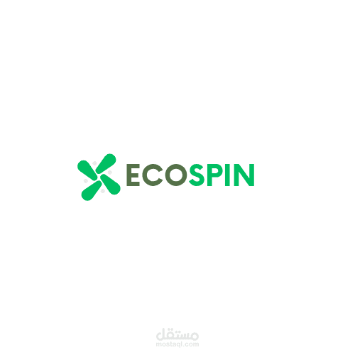 شعار احترافي لشركة صديقة للبيئة – ECOSPIN Logo Design