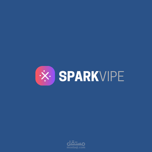 شعار تقني عصري لتطبيق أو منصة – SparkVipe Logo Design