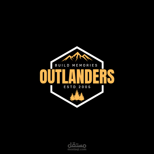 شعار مغامرات ورحلات برية – Outlanders Outdoor Logo