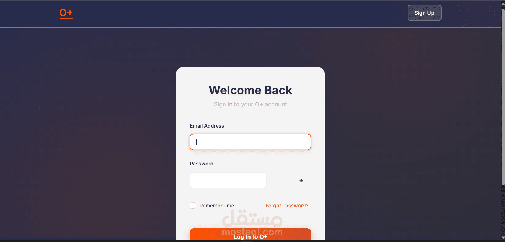 ٍSpot on-Login/Sign up page