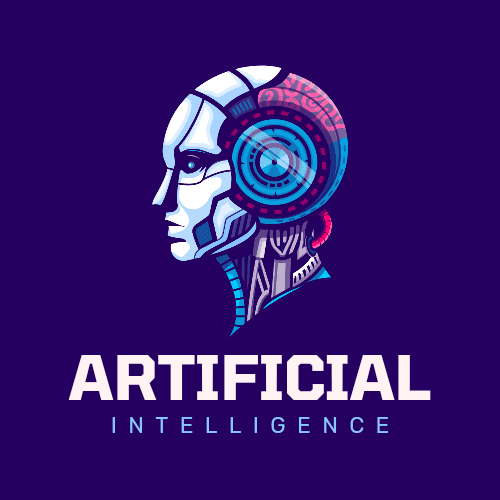 This is a logo for a company that works on developing robots and artificial intelligence, made by me