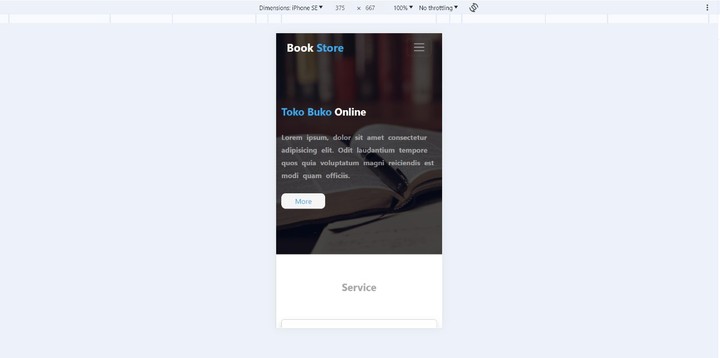 landing page book store