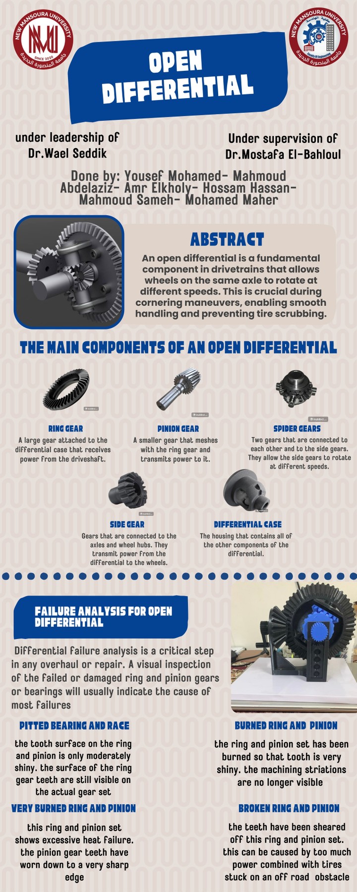 بانر لمشروع في مادة machine construction