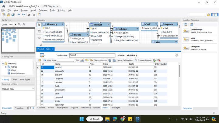 قاعدة بيانات باستخدام MySQL workbench