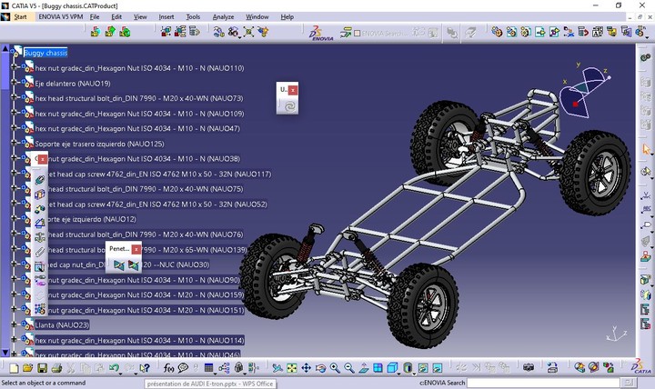 صناعة سيارة buggy في برنامج catia ثلاثي الابعاد