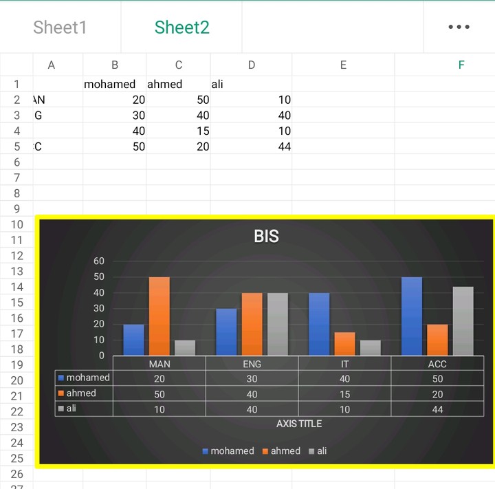 ملف excel