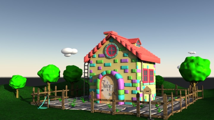 Cartoon house 3D