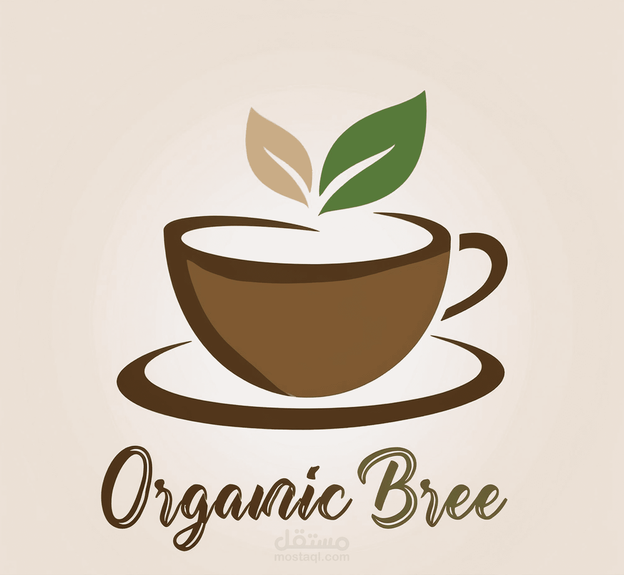 تصميم شعار ابداعي لمقهى "Organic Brew"