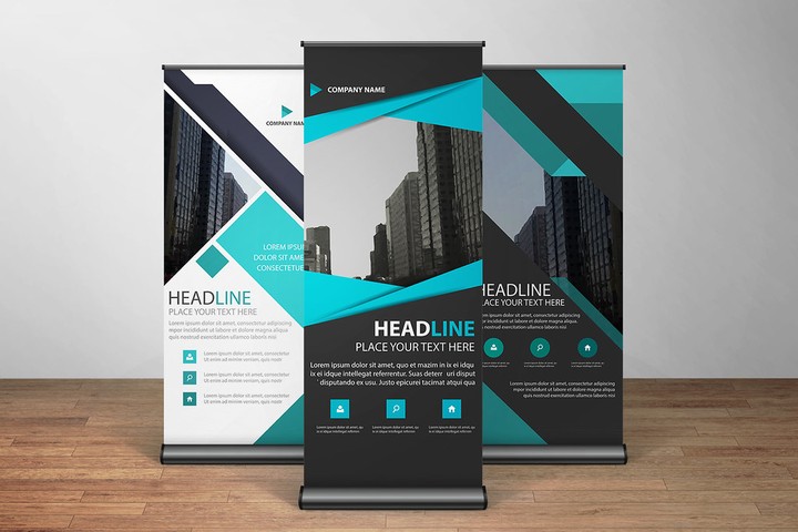 تصميم رول-اب احترافي (Roll-up ٍStand Design)