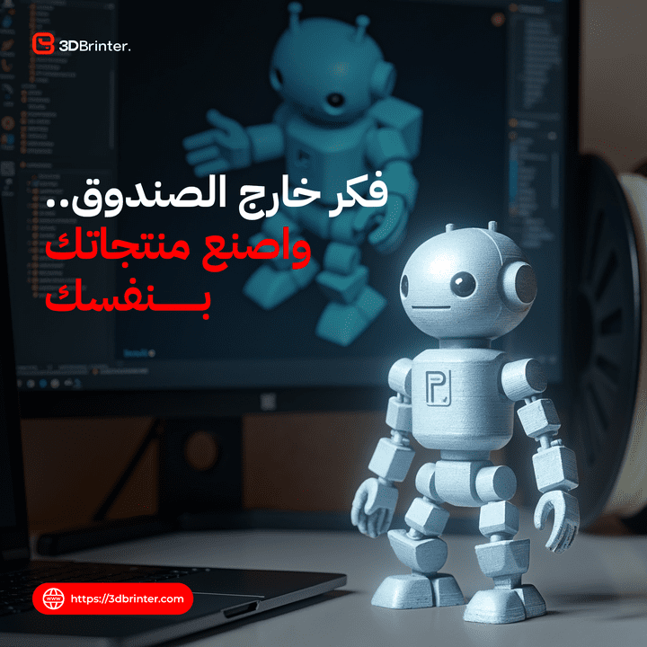 تصميمات سوشيال ميديا لمتجر إلكتروني خاص بالطباعة ثلاثية الأبعــاد | Social Media