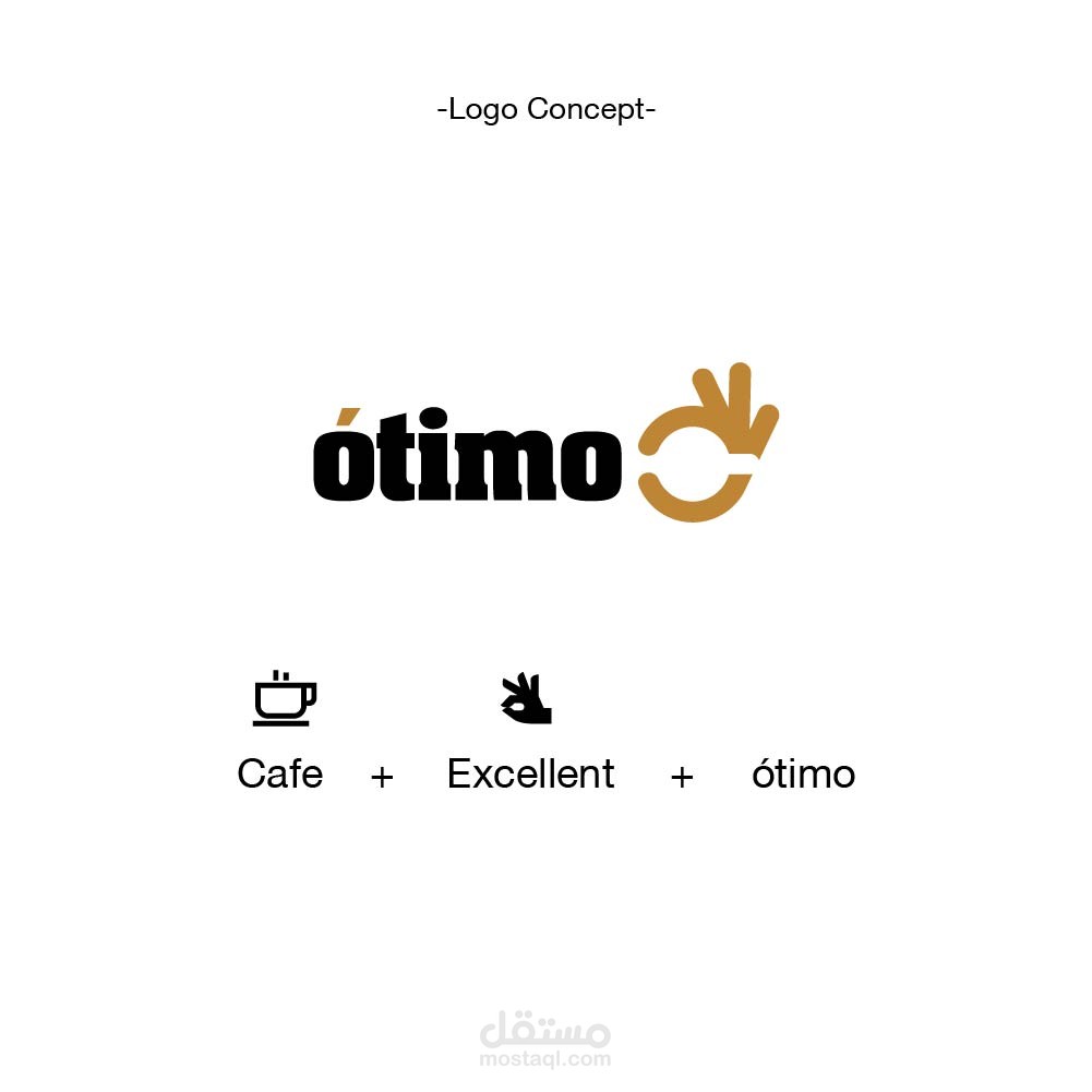 `otimo cafe logo