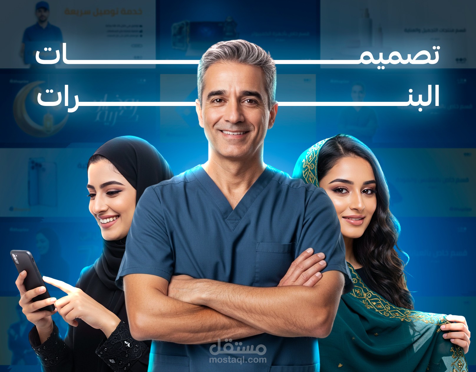اعمالي في تصميم البنرات الخاصه بالمتاجر