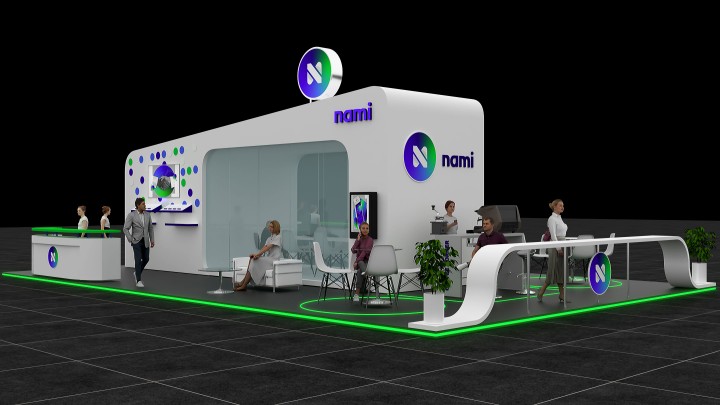 ستاند بوث شركة نامى - NAMI Stand Booth Design