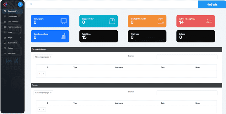 IPTV Reseller Panel