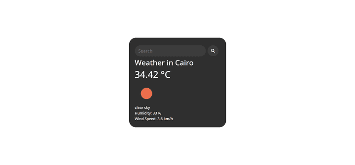 Weather App لمعرفة معلومات الطقس