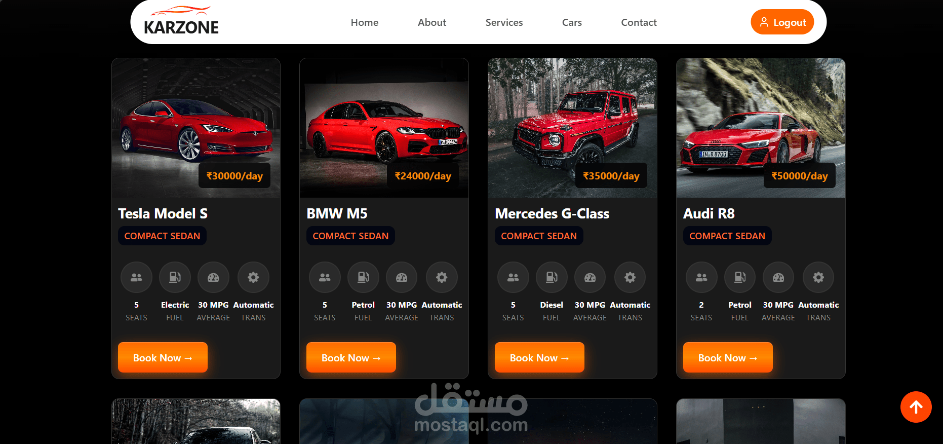 Car Services Website