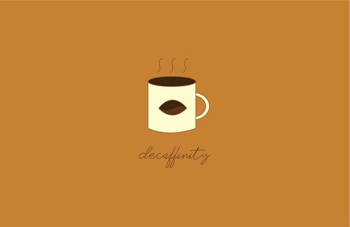 تصميم شعار لمقهى Decaffinitty