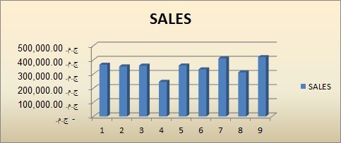 تقارير عن مبيعات الاشهر والايام