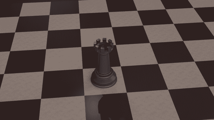 Chess rook 3d modeling