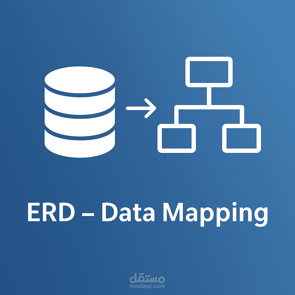 رسم مخطط كيانات ERD وتحويله إلى مخطط جداول Data Mapping