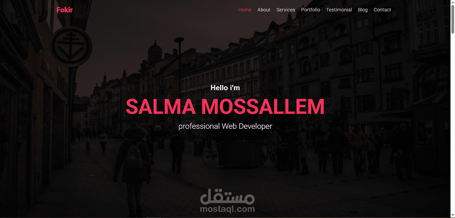 موقع Portofolio لي