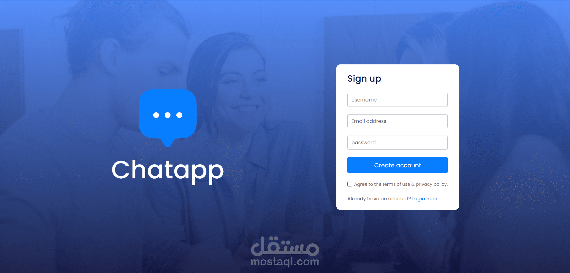 Real-Time Connect – تطبيق شات احترافي