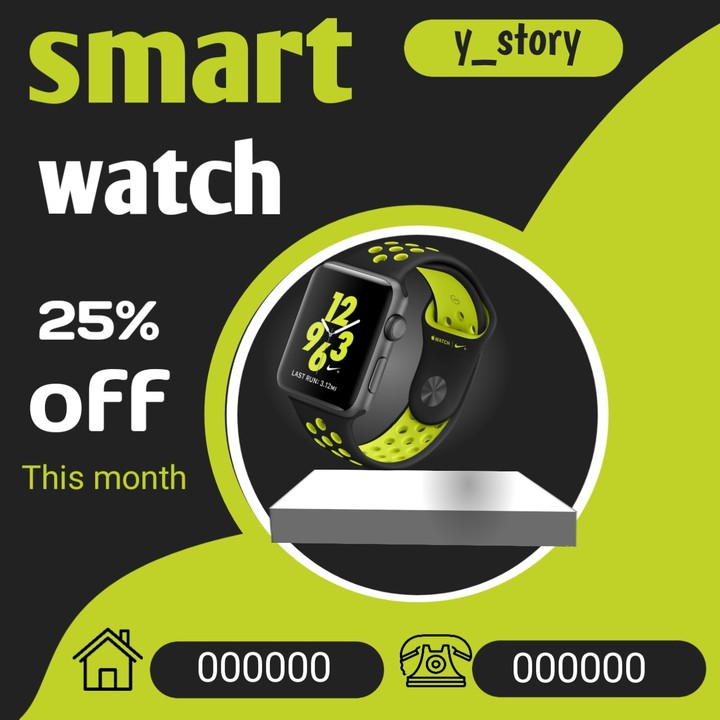 اعلان لساعة smart watch