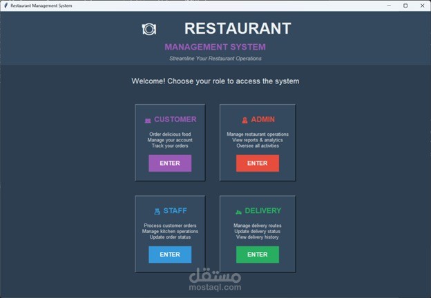 restaurant management system