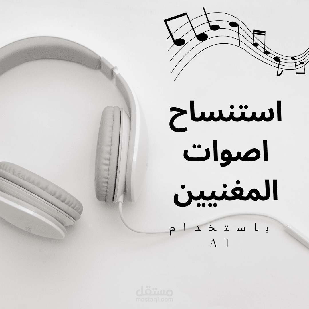استنساخ صوت مغني مشهور مع اضافة لحن عن طريق ذكاء الاصطناعي