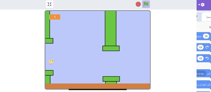 تطوير لعبه شبيه flaay bird