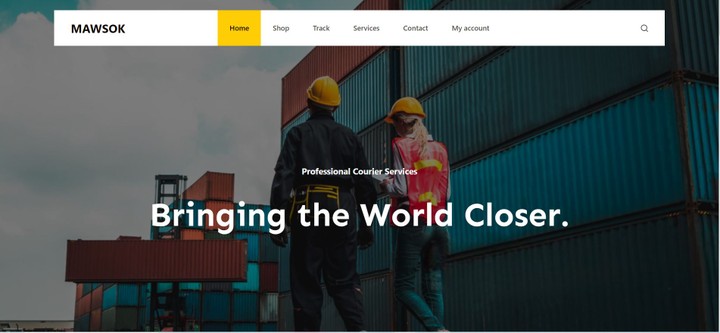 Shipping company website