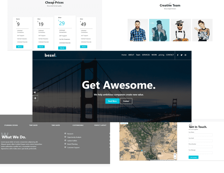 Bezel Bootstrap Template