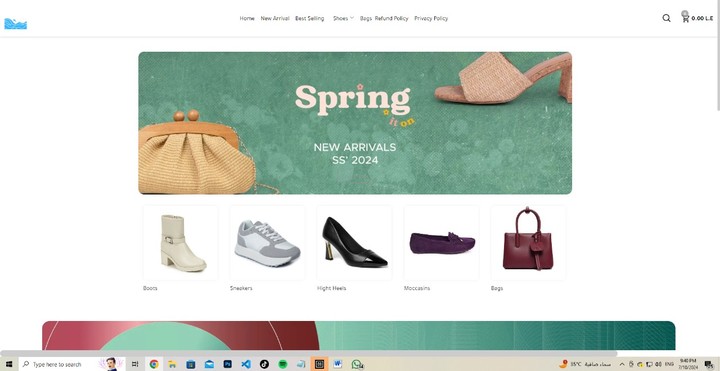 My Frontend Design For Ecommerce Website