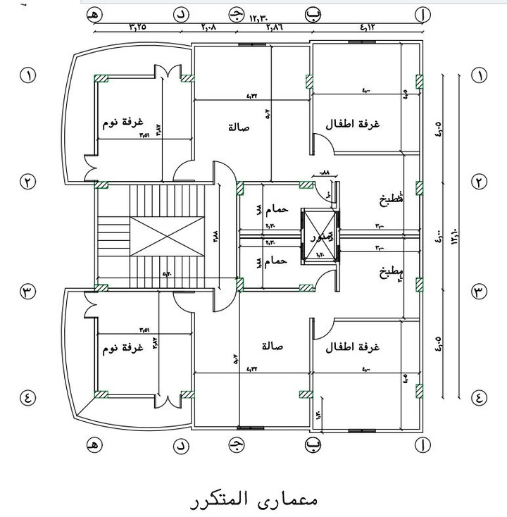 تصميم مبني سكني