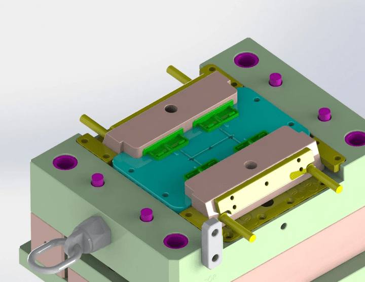 تصميم قالب حقن بلاستيك باستخدام برنامج Solidworks و برنامج Autocad