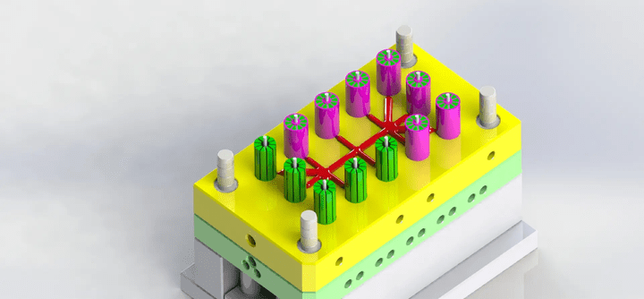 تصميم قالب حقن بلاستيك باستخدام برنامج Solidworks