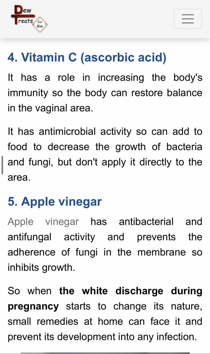 White discharge during pregnancy