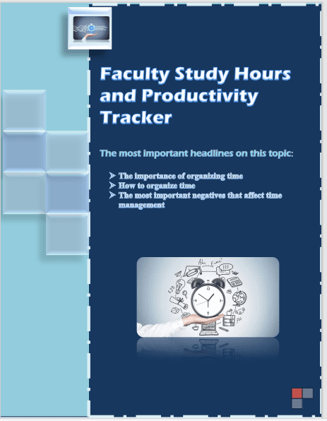 مشروع word  بعنوان  faculty study hours and productivity tracker