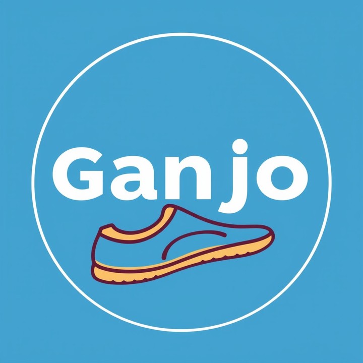 Logo design for a shoe store called Ganjo