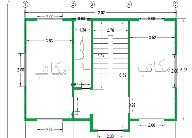 رسم هندسي على الاوتوكاد