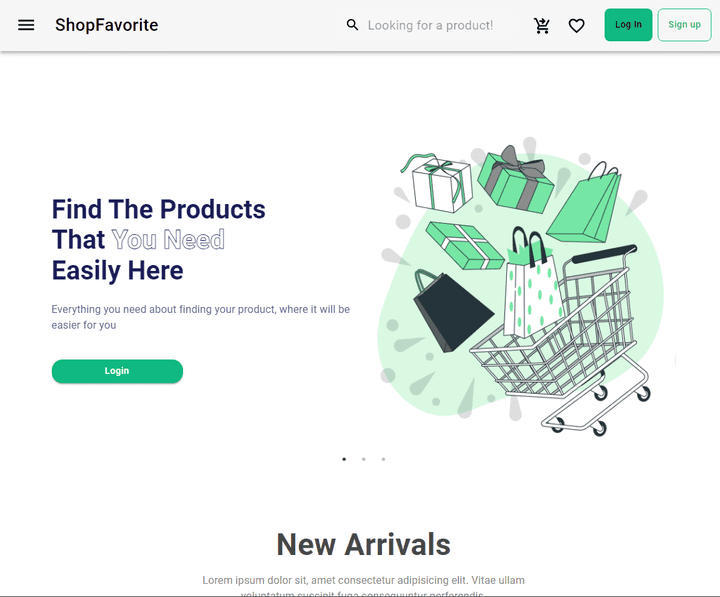 ShopFavorite Ecommerce App