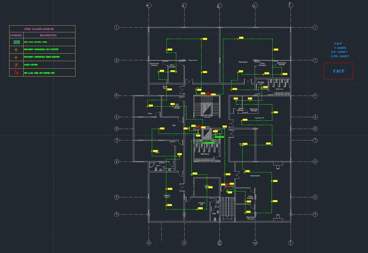 Fire alarm system for Administrative building