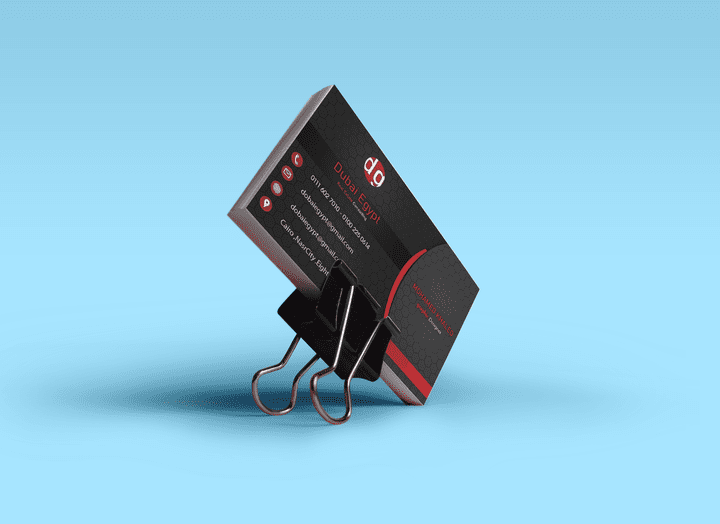 Modern Black Business Card