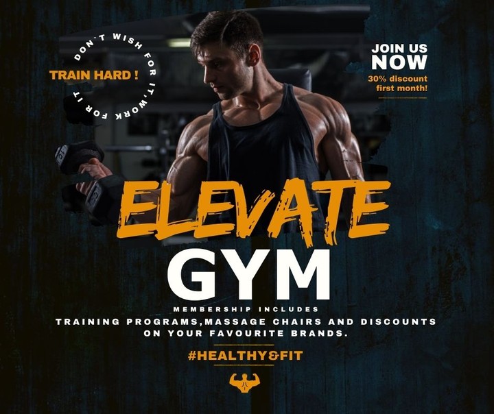 بوستر سوشيال ميديا ل Elevate gym