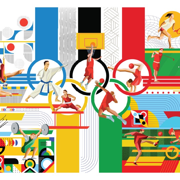 Olympic Sports Mural Design