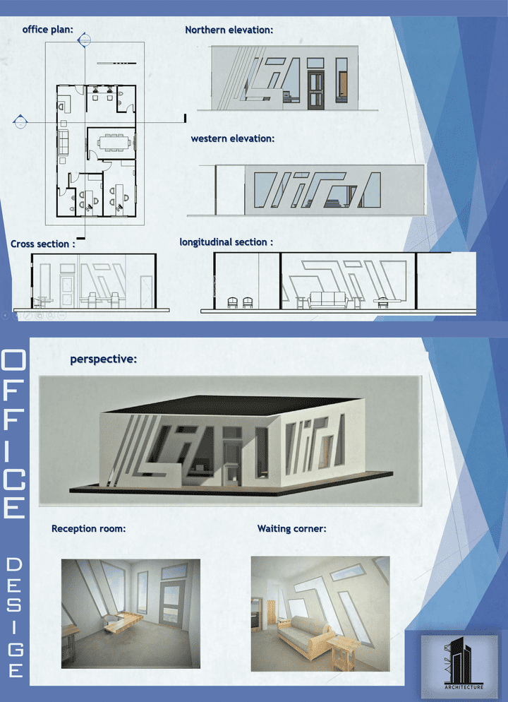 تصميم مكتب هندسي معاصر