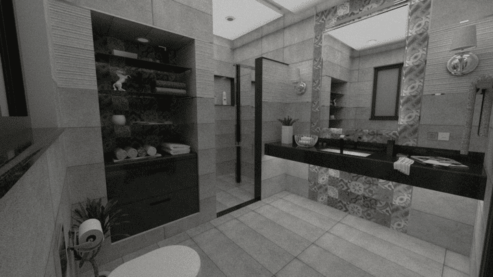 MODERN BATHROOM INTERIOR