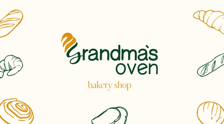 Logo design and brand identity for bakery shop (grandma`s oven)