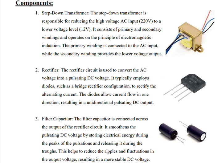 كتابة مقال علمي عن تجربة في معمل فيزياء (Power supply)