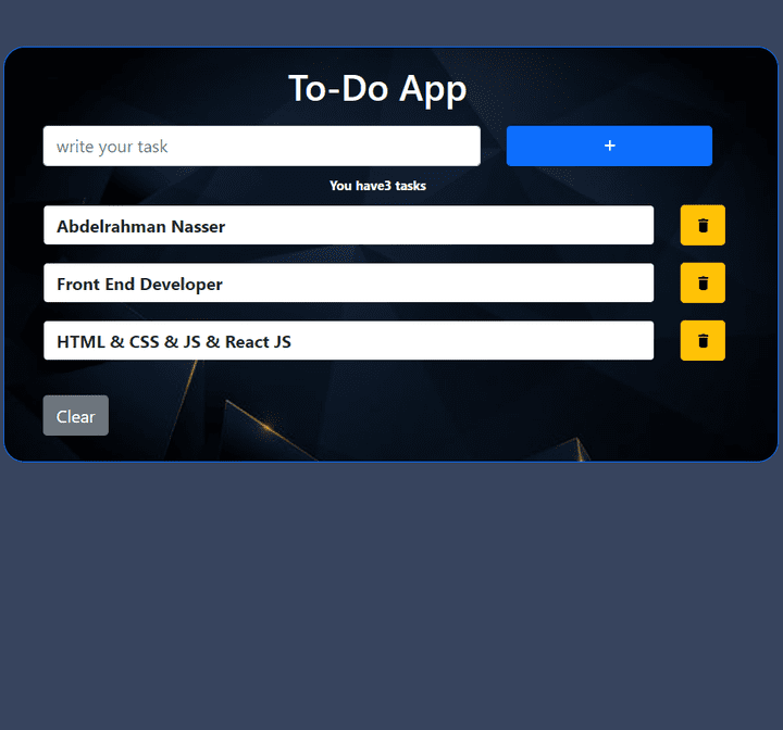 TO-DO APP